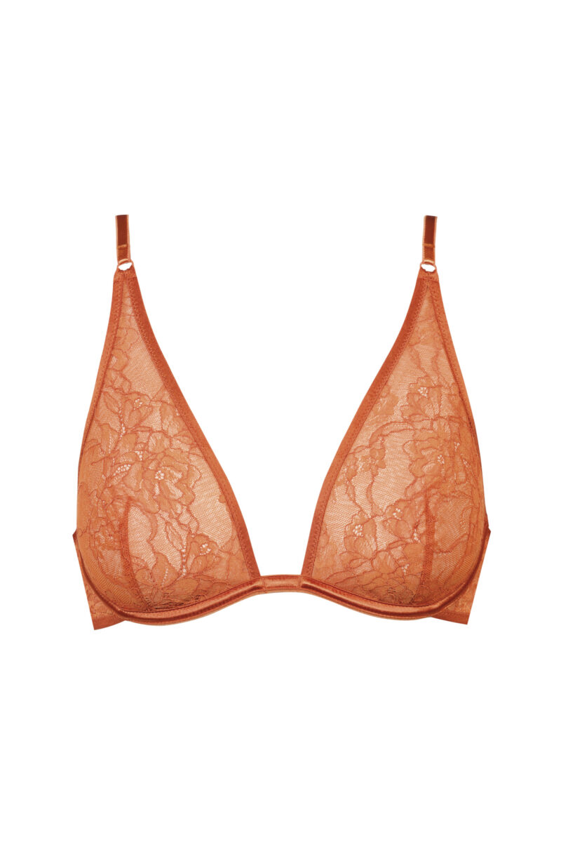 , Mey Triangle wired bra Cinnamon, Lingerie By M