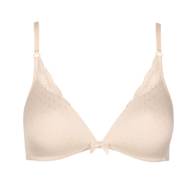 , Lisca Cheek ENDLESS Triangel Foamcup BH zonder beugel VC White coffee, Lingerie By M