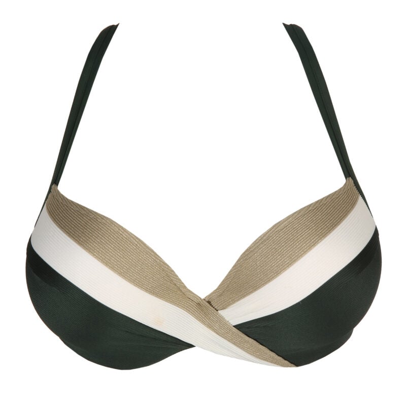 Marie Jo Swim SITGES voorgevormde plunge bikinitop Malachite | Lingerie By M