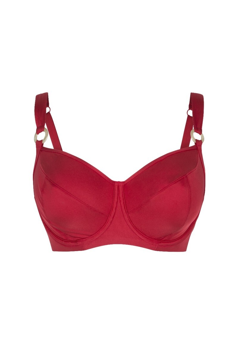 , LingaDore Bikini top red, Lingerie By M