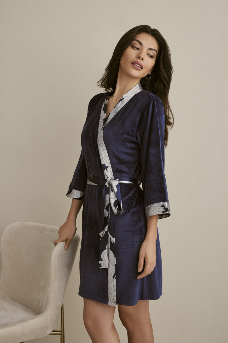 , Promise Luxury BALANCE Kimono Marino, Lingerie By M