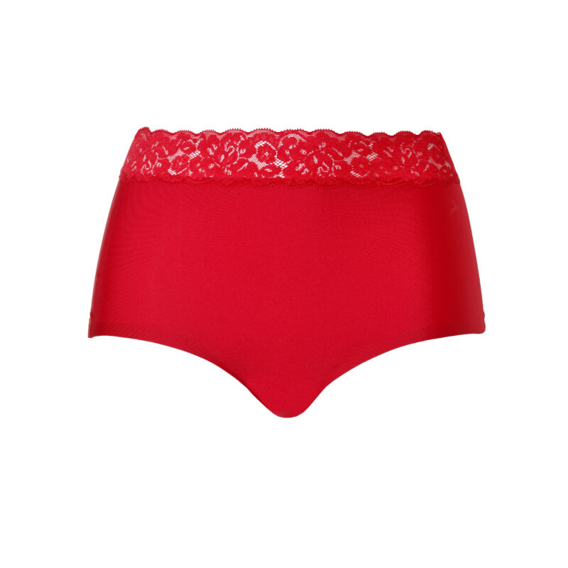 , Ten Cate SECRETS high waist brief lace red, Lingerie By M