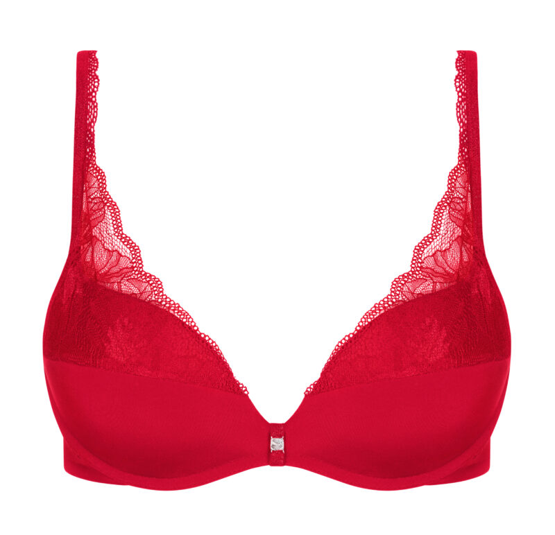 , Lisca SYMPATHY Bra Push Up Zonder Beugel A1 rood, Lingerie By M