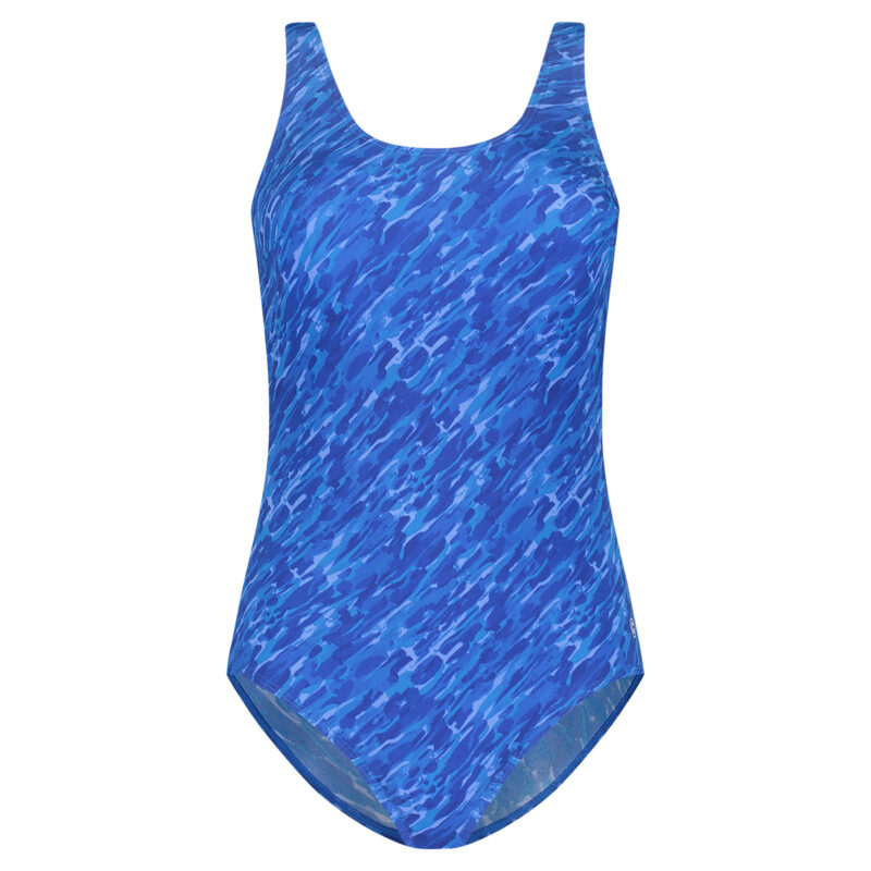 Lingerie By M - Ten Cate Tweka Swimsuit soft cup paint stripes blue -