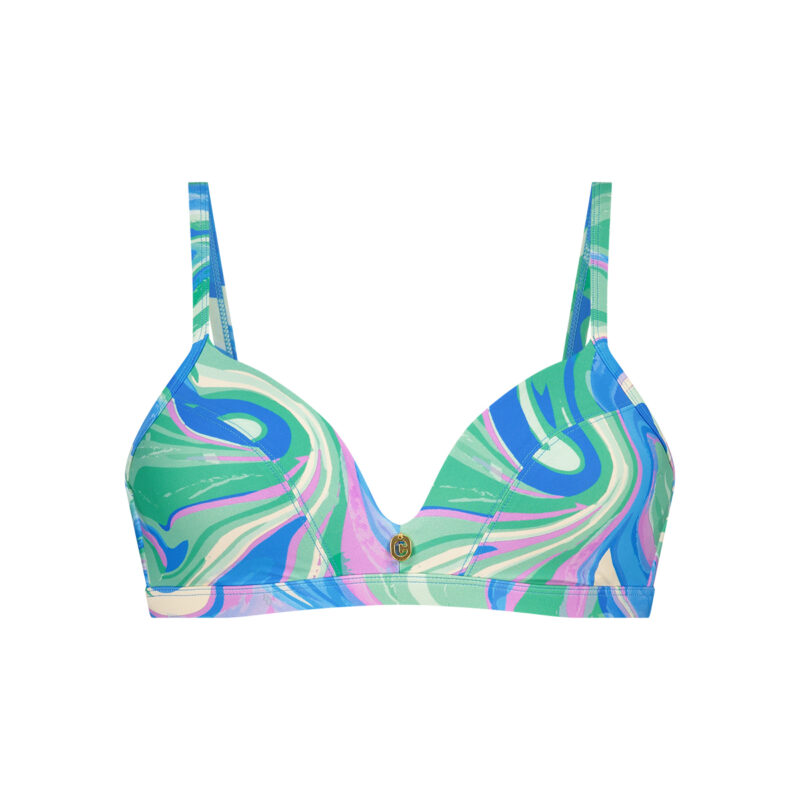 Lingerie By M - Ten Cate WOW Bikini top triangle padded wired Swirl -