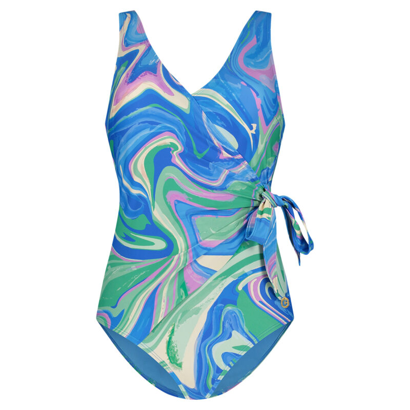 Lingerie By M - Ten Cate WOW Swimsuit v-neck padded Swirl -