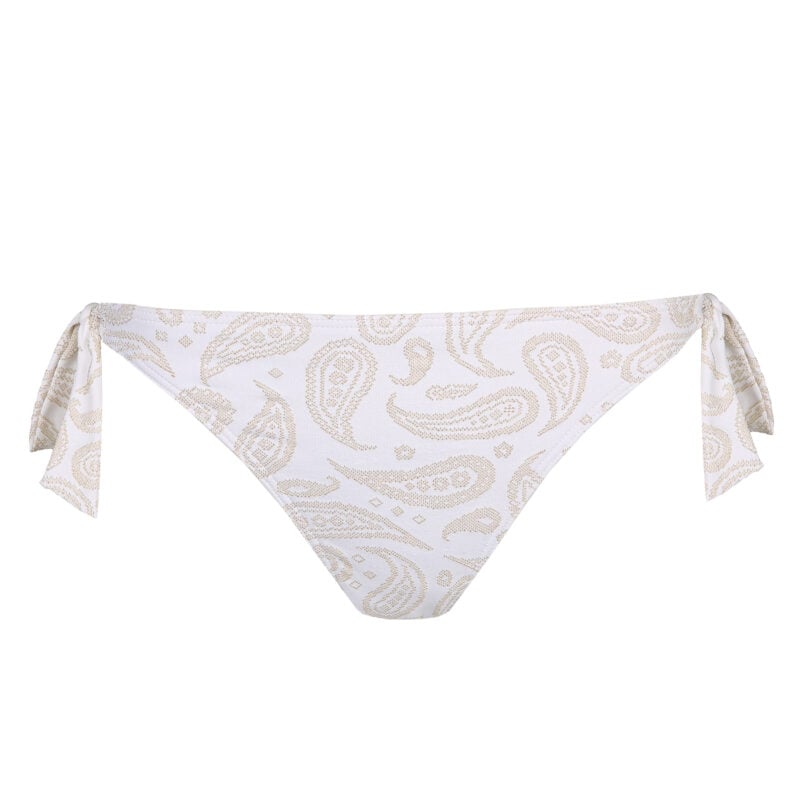 Prima Donna Swim Sidari Bikini-Hüftslip mit Kordelzug White Yacht | Lingerie By M