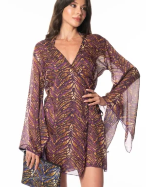 Acquadicocco kimono Purple Ptyhon