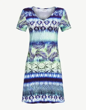 Ringella nachtjapon donkerblauw