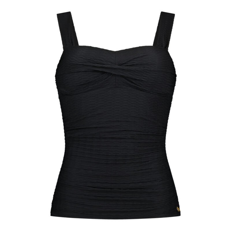 Ten Cate WOW Tankini top twisted voorgevormd Black Snake | Lingerie By M