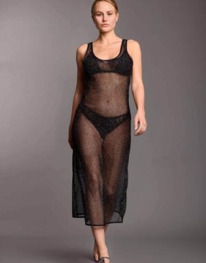 Vacanze Italiane Ocean Net Maxi Dress black