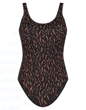 Ten Cate Tweka Badpak voor prothese animal stripe black