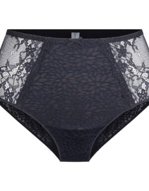 LingaDore DAILY High Waist Brief ZWART / NUDE