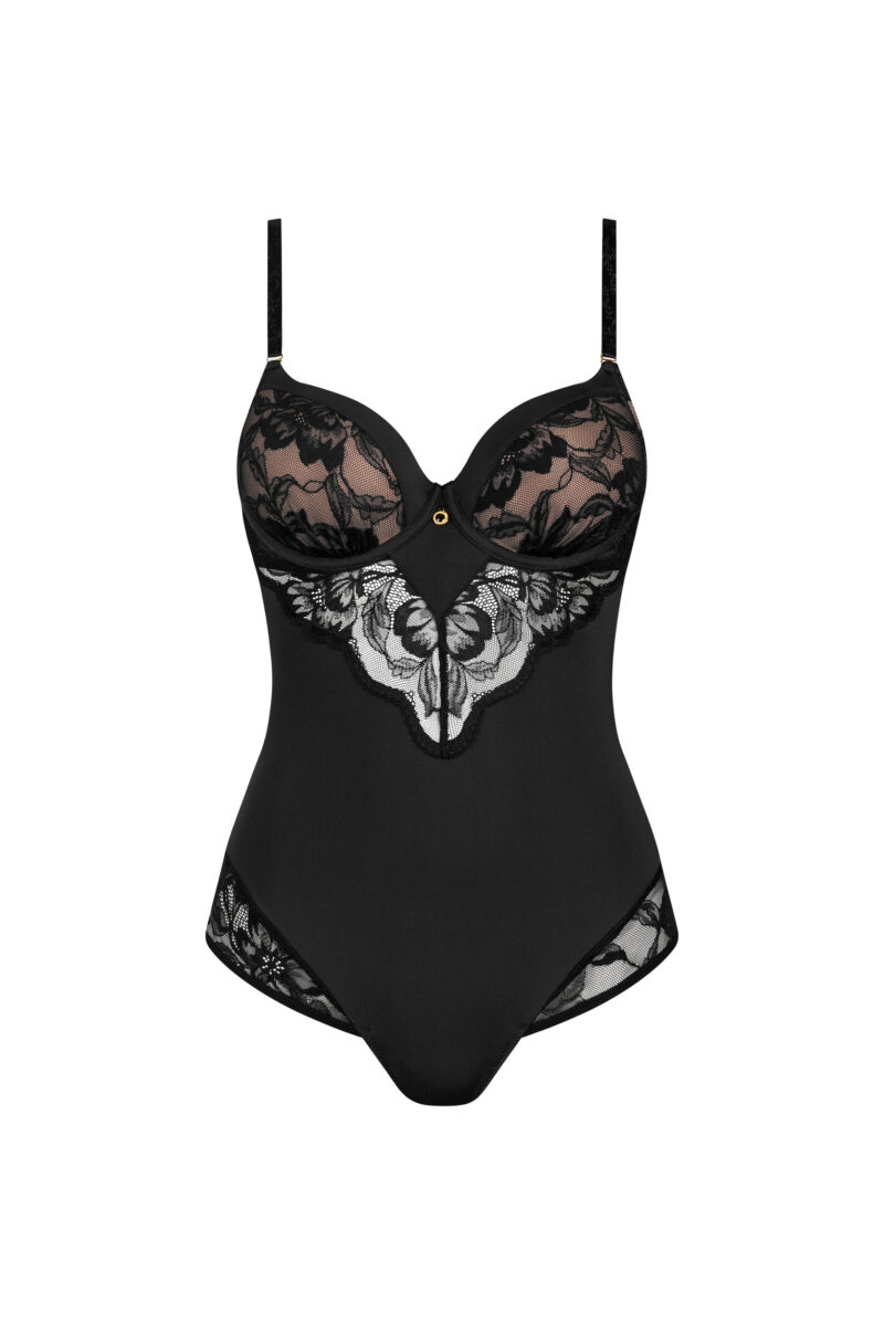 Lisca Robin Body met foam cup black | Lingerie By M