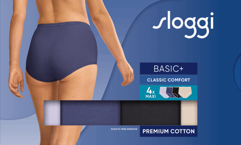 Sloggi BASIC+ Maxi C4P MULTI-COLOUR | Lingerie By M