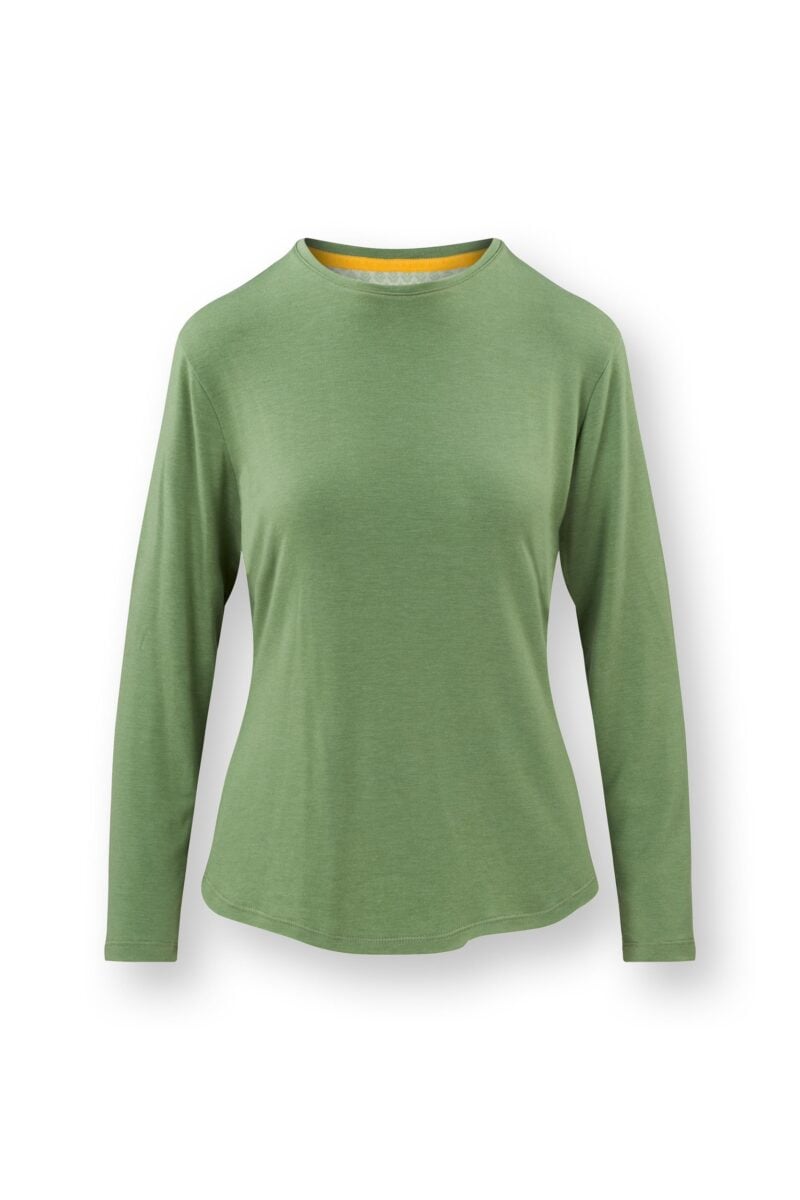 Pip Studio Lounge TOM Top long sleeve Green | Lingerie By M