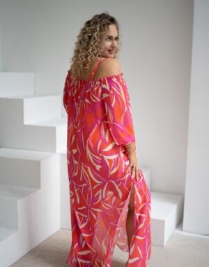 Krisline Twist Spaanse Strandjurk Spaanse Jurken A1 rood