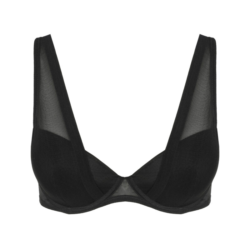 Sarda Lingerie Chalmers Voorgevormde Plunge Bh zwart | Lingerie By M