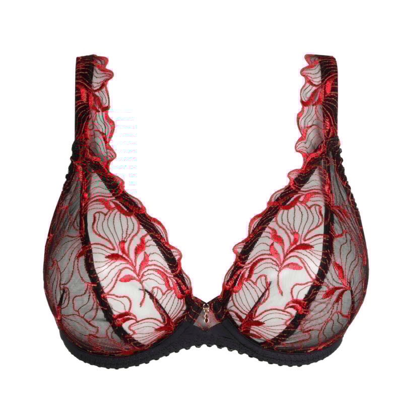 Prima Donna SPRINGDALE plunge bh Black Rose | Lingerie By M