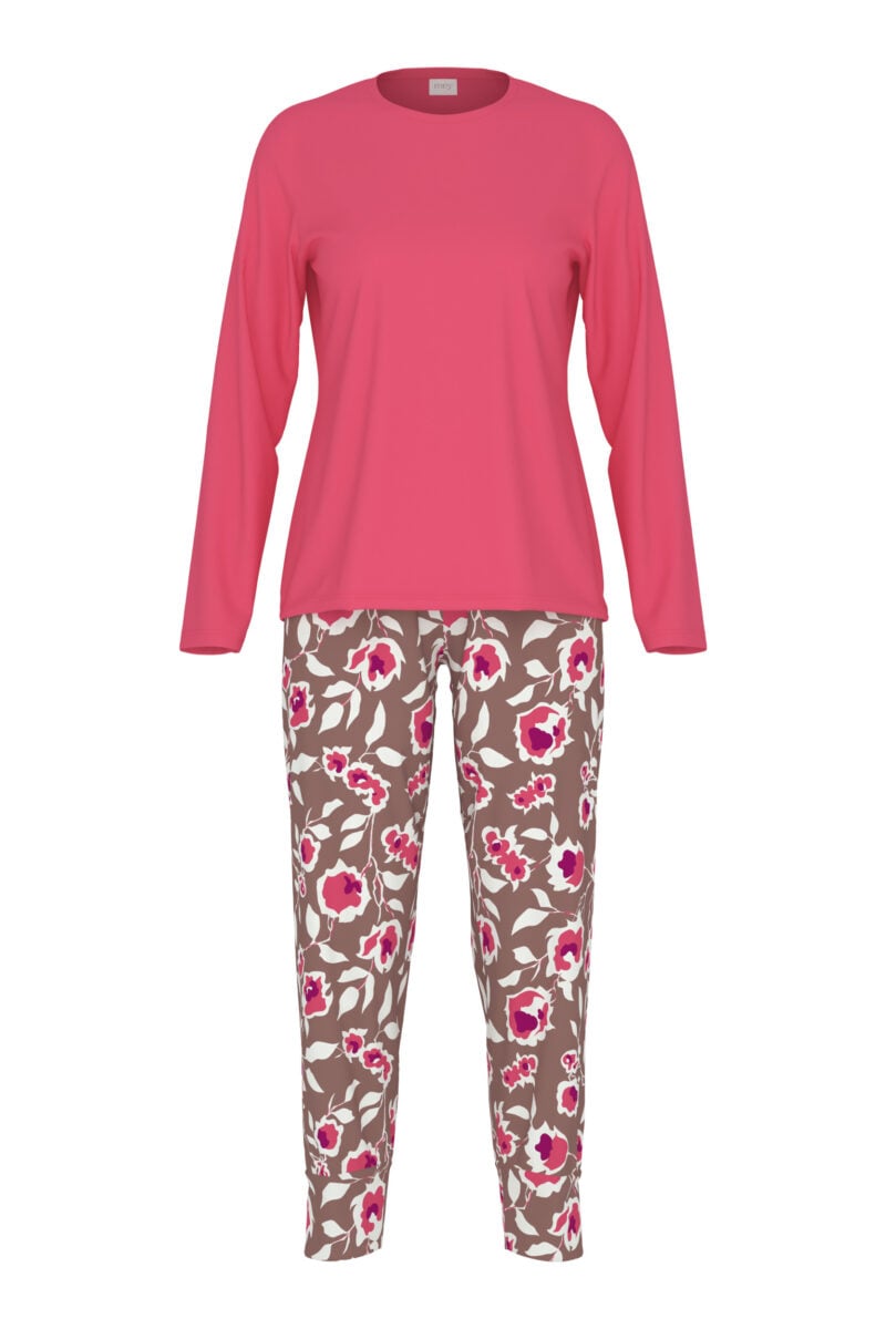 Mey ETERNAL ROSES pyjama 7/8 length, long sleeve Chestnut | Lingerie By M