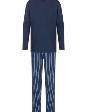 Mey pyjama full length yacht blue