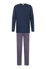 Mey pyjama full length yacht blue