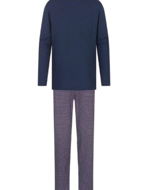 Mey pyjama full length yacht blue