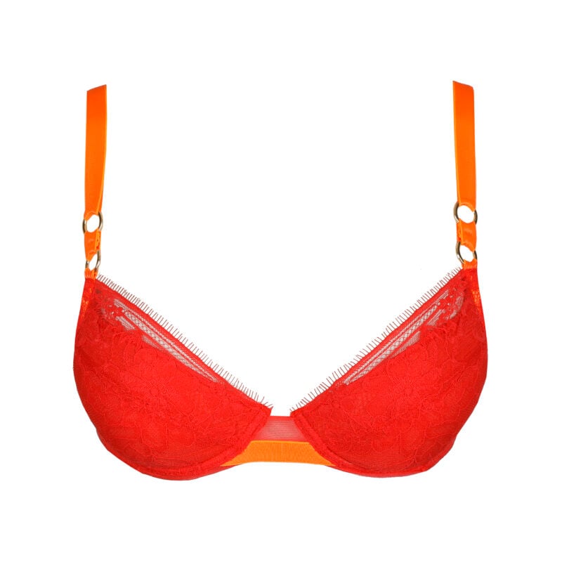 Sarda Lingerie Lovelace push-up bh uitneembare pads Hibiscus | Lingerie By M