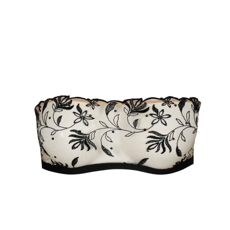 Sarda Lingerie Shay strapless beha zonder mousse zwart | Lingerie By M