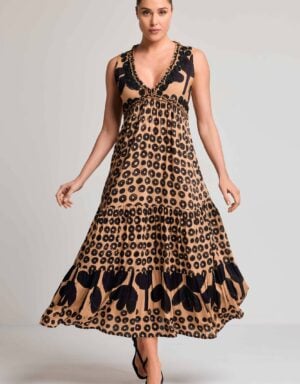 David Paintballs Maxi Dress MULTI-COLOUR