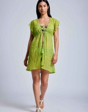 Vacanze Italiane DALILA Kaftan Lime Green