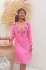 Hot Lava Starfish Tunic Pink/Bronze