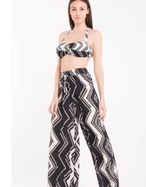 Miradonna PALAZZO Strandbroek zwart