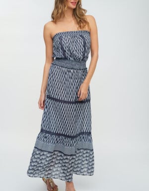 Pia Rossini Strandjurk Navy/White