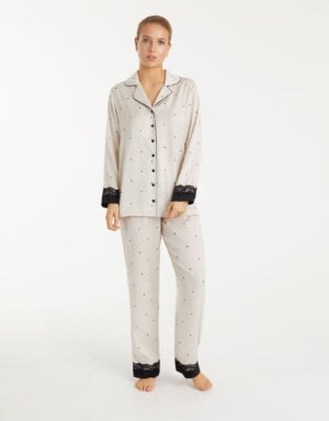Promise Luxury BLAIR Pyjama met Lange broek Wit