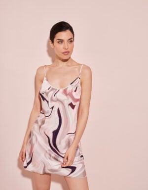 Promise Luxury MIRANDA Nachtjapon satijn Maquil