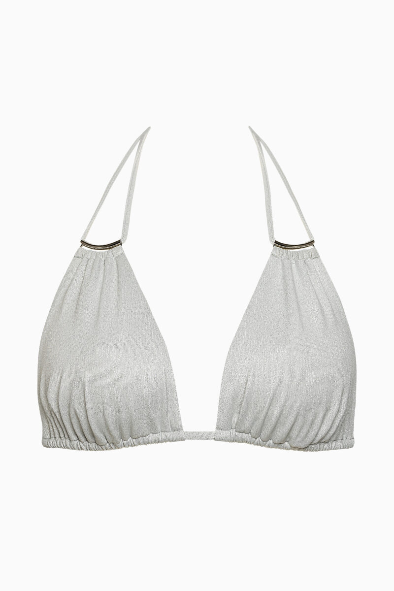 Lisca Swim Blue Lagoon Bikini Top Triangel White Silver | Lingerie By M