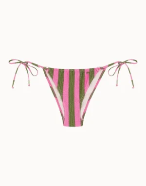Lingerie By M - Home Bohodot Nora strik bikini broekje groen/roze