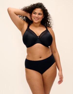 Lingerie By M - Home Elomi Lingerie SMOOTH UW Moulded Non Padded BRA 02 zwart