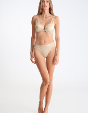 Lisca DESTINY Italian High Leg Brief Shiny Wax