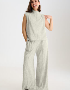 Lisca Rosie turtleneck zonder mouwen beige