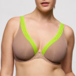 Prima Donna Twist COOLS plunge bh halve mousse cups Bruin