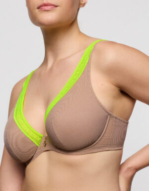 Prima Donna Twist COOLS plunge bh halve mousse cups Bruin