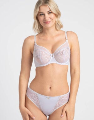 Samanta Lingerie Perla String White Silver